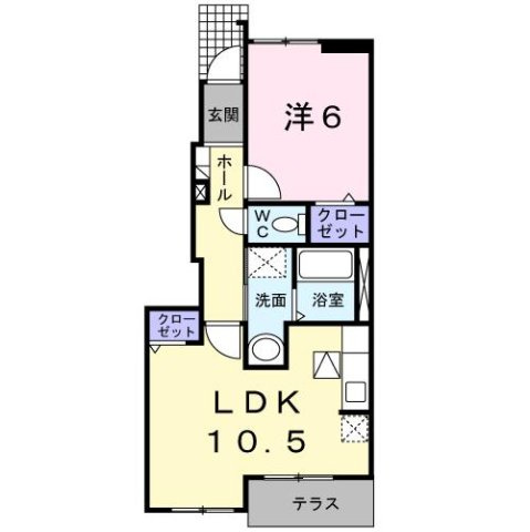 【間取り】 | シャトレ－ヌ立花Ｂ