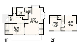 【間取り】 | 熊本県熊本市南区日吉2丁目