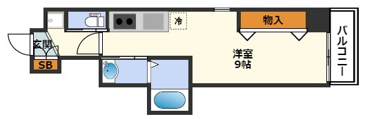 ビガーポリス369天神橋三丁目Ⅱアルチェの間取り
