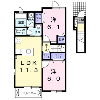 【間取り】 | フェリーチェⅡ