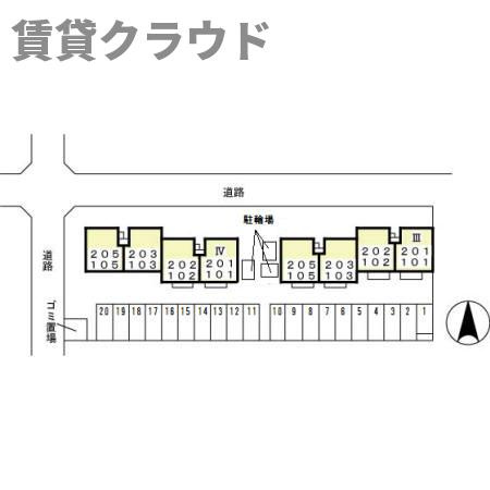 アルカディア　Ⅲの区画図