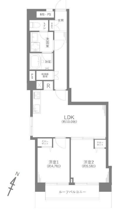 ライオンズマンション中野弥生町の間取り