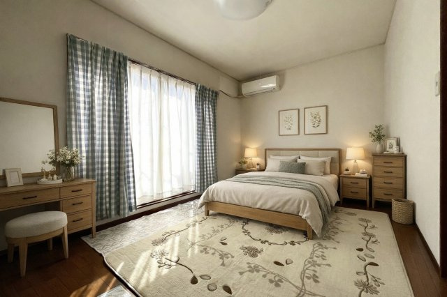 西院東淳和院町の洋室|家族一人ひとりの大切なプライベート空間。趣味に合わせてお使いいただけます！
※本画像の家具・インテリアはCG合成です。実際とは異なります。
