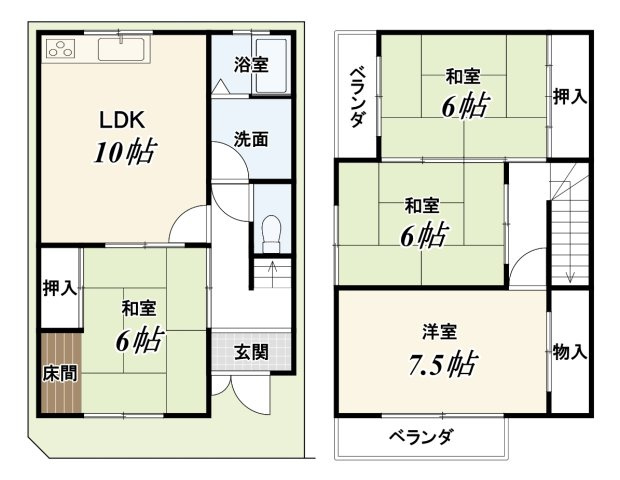 西院東淳和院町の間取り