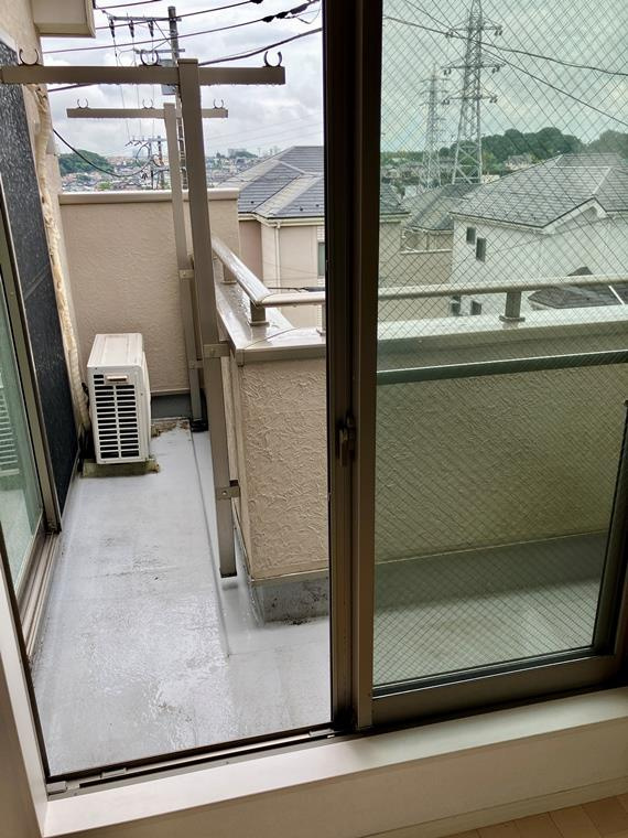 温水西戸建のバルコニー