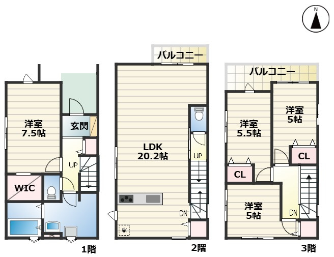 KEIAI　GRACE昭和区滝子町2期｜名古屋市の戸建ならホームアップの間取り