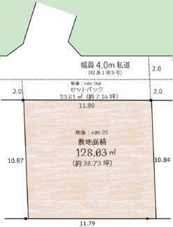 【土地図】 | 佐倉市上座　土地　ユーカリが丘駅