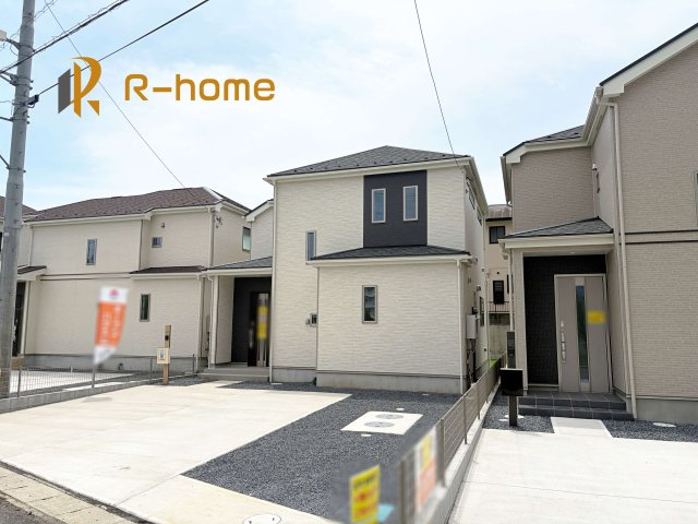 ひたちなか市足崎　新築戸建て　C号棟の外観|ご予約を頂ければ、『平日』はもちろん『早朝』や『夜間』もご見学可能です♪お気軽にお申し付けください♪
