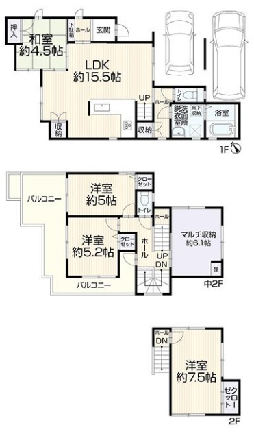山手８丁目　中古戸建の間取り