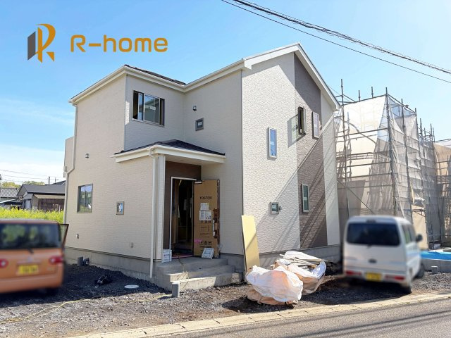 ひたちなか市足崎　新築戸建て　E号棟の外観|ご予約を頂ければ、『平日』はもちろん『早朝』や『夜間』もご見学可能です♪お気軽にお申し付けください♪
