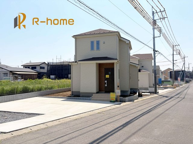 ひたちなか市足崎　新築戸建て　F号棟の外観|ご予約を頂ければ、『平日』はもちろん『早朝』や『夜間』もご見学可能です♪お気軽にお申し付けください♪
