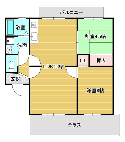 パークアベニュー弐番館の間取り