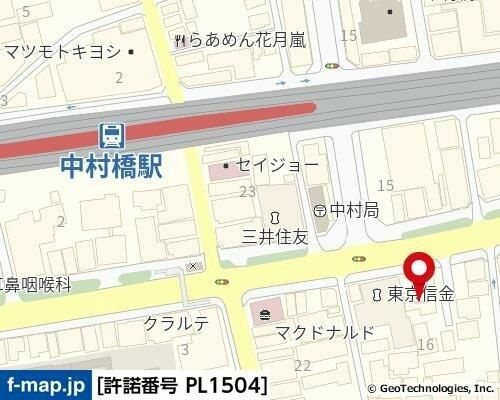 日神パレステージ中村橋の地図