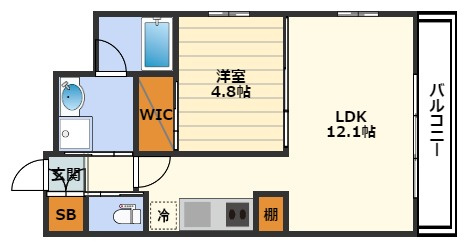 プレジオ天神橋ASIANの間取り