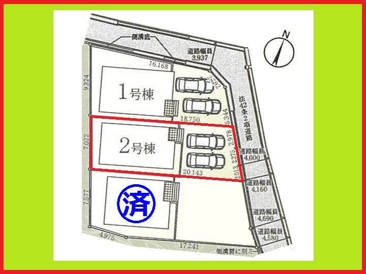 清須市春日弐屋敷の新築一戸建の区画図|◇２号棟◇