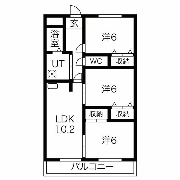 ベルドミール平戸橋1番館の間取り