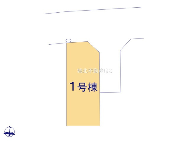 練馬区西大泉4丁目 限定1棟の区画図|土地面積100.03㎡ 約6.0ｍ公道×約4.0ｍ公道に面する開放感ある角地です