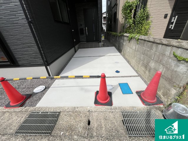 草津市上笠　第3期　新築一戸建てのその他共用部分|駐車スペース！散水栓があるので、こまめに愛車を洗えます！

