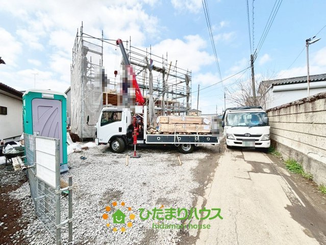 古河市中田第7　新築一戸建て　クレイドルガーデンの前面道路含む現地写真|2026/3/28　撮影
