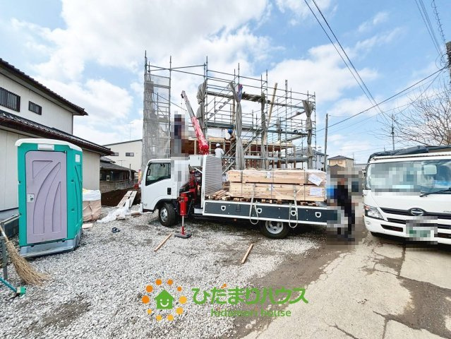 古河市中田第7　新築一戸建て　クレイドルガーデンの駐車場|2026/3/28　撮影