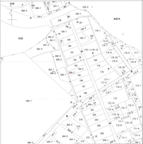 朝倉郡筑前町新町　売り土地の地図