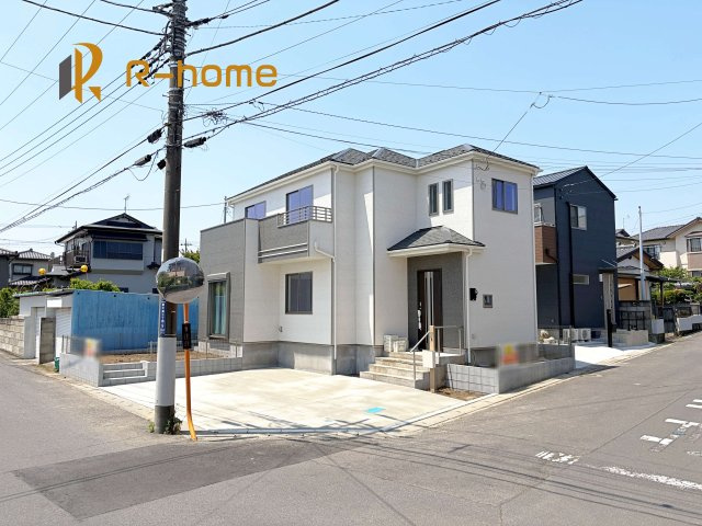 ひたちなか市東大島3丁目　新築戸建て　A号棟の外観|建物完成いたしました！ご予約で『平日』や『夕方』などでもご見学可能です！