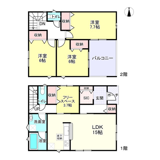 【間取り】 | 姫路市勝原区山戸第42期/全3棟