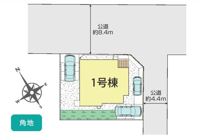 ブルーミングガーデン　倉敷市連島町鶴新田【仲介手数料無料】の区画図