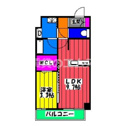【間取り】 | ベルセレーノ大橋の間取り