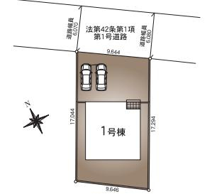 古河市関戸第1　新築一戸建て　クレイドルガーデンの区画図|全1区画
