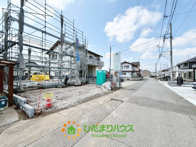 古河市関戸第1　新築一戸建て　クレイドルガーデンの前面道路含む現地写真|2026/3/28　撮影