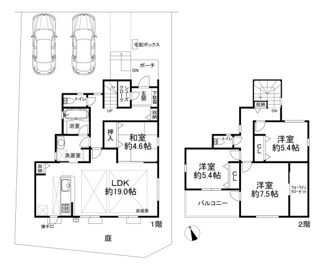 【間取り】 | 東灘区住吉山手7丁目　借地権付き新築戸建て