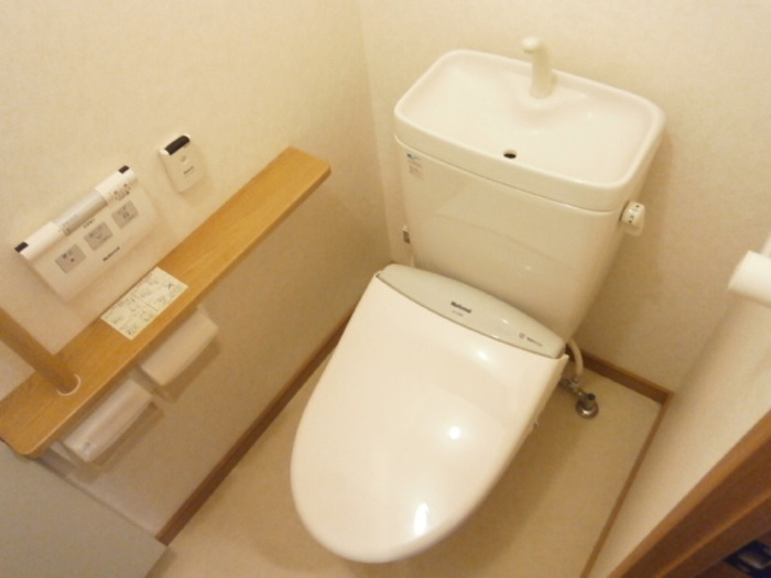 メゾンドームのトイレ|落ち着いた色調のトイレです