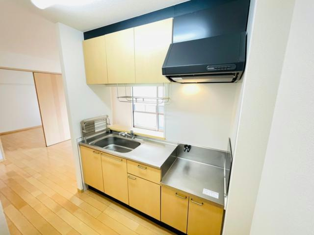 熊本市中央区帯山１丁目のアパートのキッチン