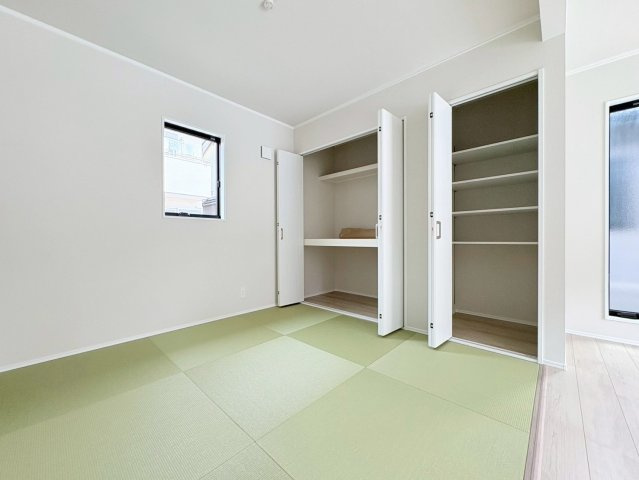 ダイマルタウン　羽島郡岐南町伏屋第８　全３区画分譲の和室|一室あると便利な和室は、ご来客時はもちろん、お子様のお昼寝や遊び場、寝室としてもご利用いただけます。