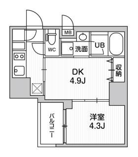 【間取り】 | ＳＹＦＯＲＭＥ大井町Ⅱ | 間取り図