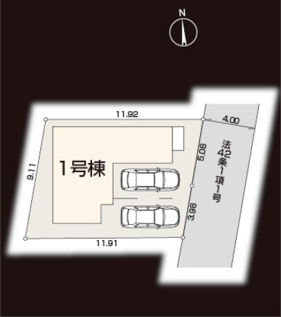 【区画図】 | ふじみ野市亀久保第二 | 全1棟