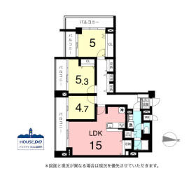 角部屋！R8,2月リフォーム済！ハイツサンライズの間取り|専有面積84.01㎡、3LDKのお部屋です。
高層階、全居室バルコニー付きで、眺望&採光良好！
