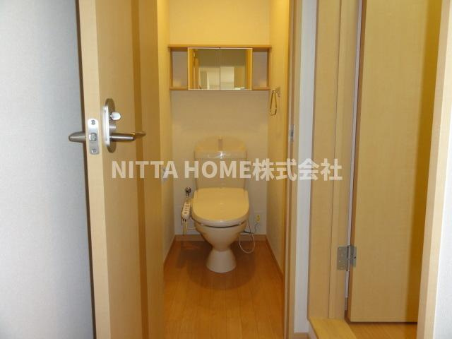 豊岡市庄境のアパートのトイレ|シャワー付きトイレです◇