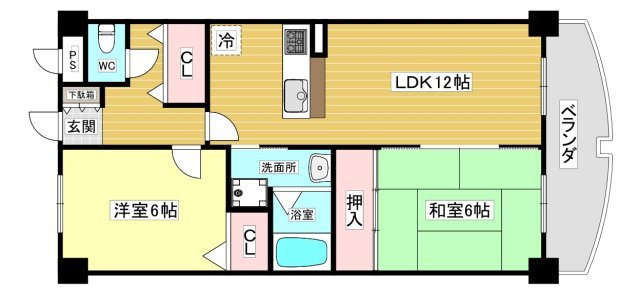 【間取り】 | シェリール甲東園