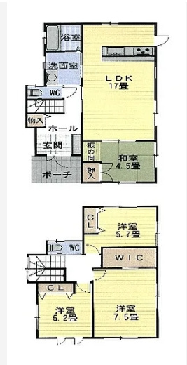 和歌山市加納の間取り