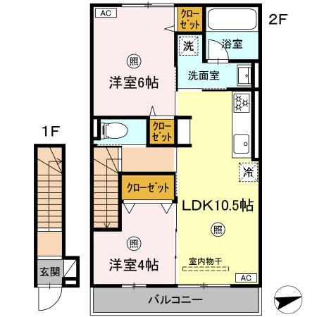 【間取り】 | ラクードシャD