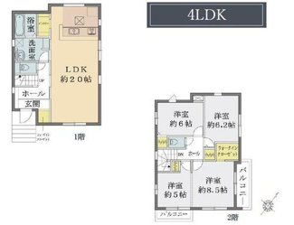 【間取り】 | 越谷市千間台西３０期新築戸建