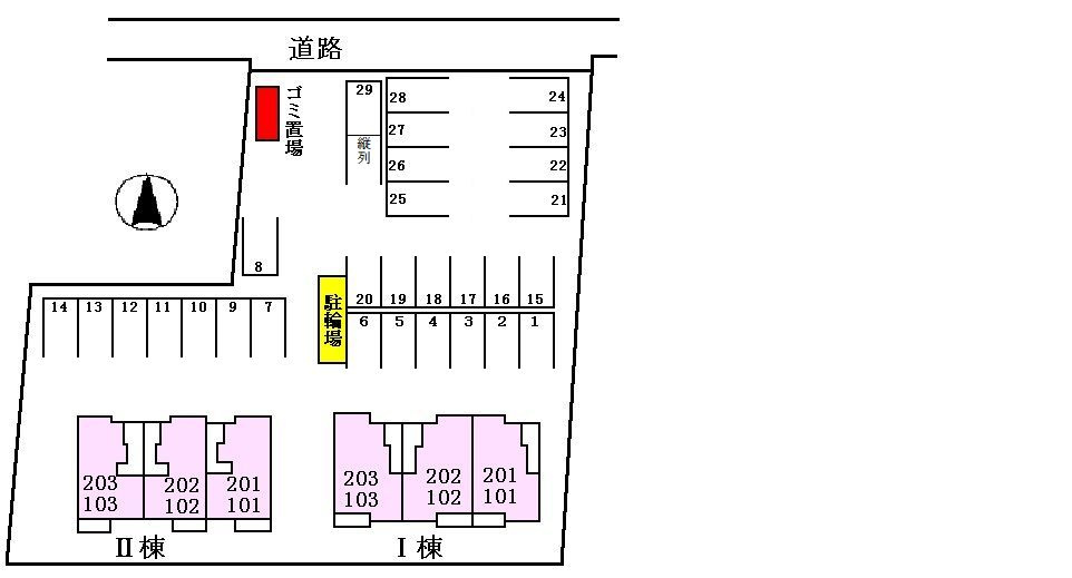 ジェルメⅡの区画図