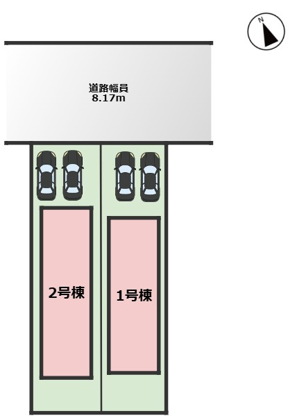 MIRASUMO昭和区元宮町647②｜名古屋市の戸建ならホームアップの区画図