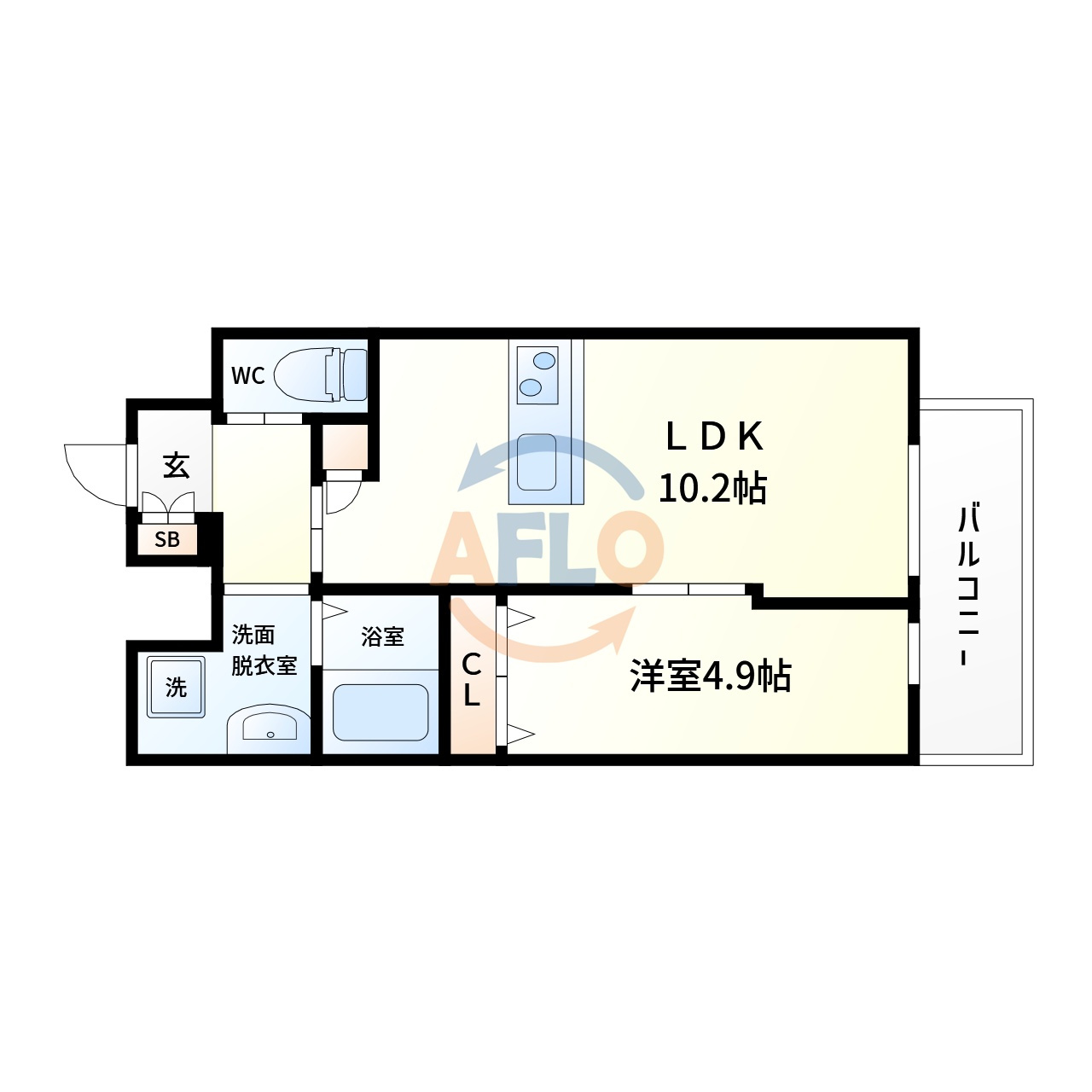 シャルールメゾン桃谷の間取り|シャルールメゾン桃谷　間取り
