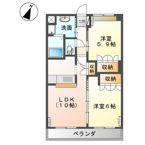 コンフォース六条院の間取り