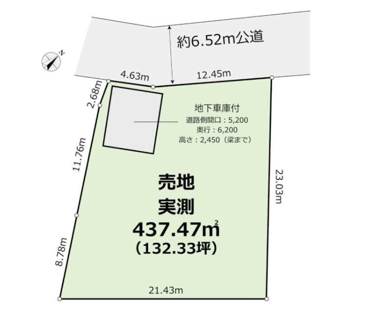 南馬込５　土地の区画図