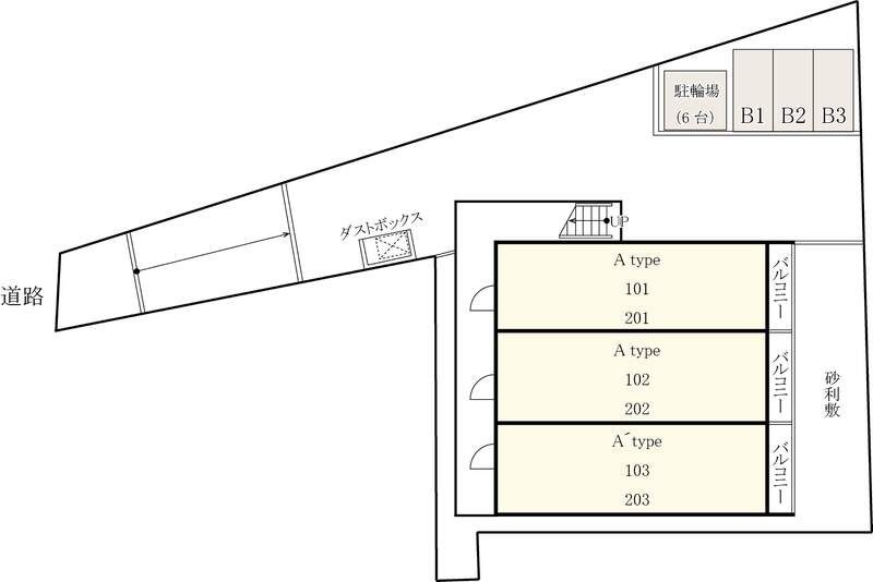 リブリ・Crest羽衣の区画図