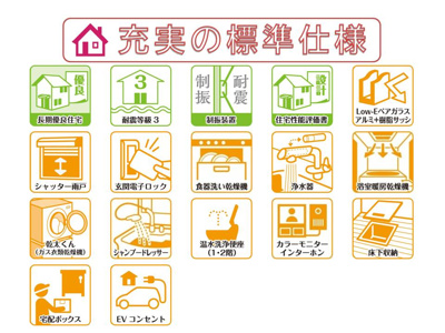 【その他】 | 奈良市法蓮町の新築一戸建 全２区画 ３ | 長期優良住宅・耐震等級３・住宅性能評価書を取得、最新の省エネ仕様で快適にお住まいいただけます。